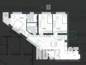 3-к квартира, вторичка, 82м2, 4/9 этаж