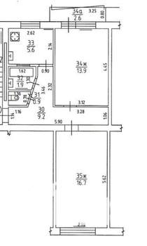 2-к квартира, вторичка, 49м2, 2/5 этаж