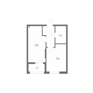 1-к квартира, вторичка, 40м2, 5/8 этаж