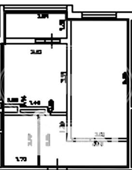 1-к квартира, вторичка, 42м2, 7/9 этаж