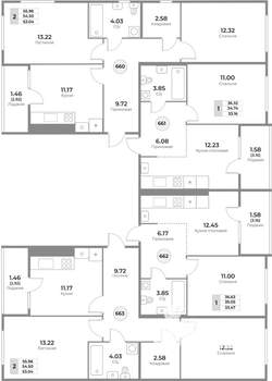 2-к квартира, вторичка, 55м2, 9/10 этаж