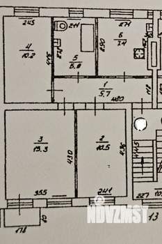 3-к квартира, вторичка, 55м2, 2/3 этаж