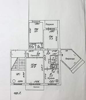 3-к квартира, вторичка, 66м2, 5/5 этаж