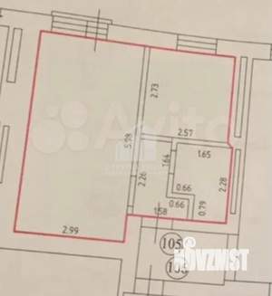 1-к квартира, вторичка, 31м2, 1/8 этаж