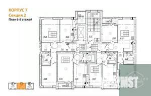 1-к квартира, вторичка, 30м2, 7/9 этаж