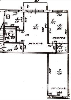 3-к квартира, вторичка, 58м2, 3/5 этаж