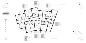 1-к квартира, вторичка, 51м2, 7/7 этаж