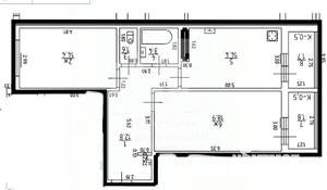 2-к квартира, вторичка, 70м2, 4/14 этаж