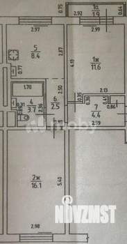 2-к квартира, вторичка, 49м2, 4/5 этаж