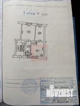 2-к квартира, вторичка, 39м2, 1/4 этаж