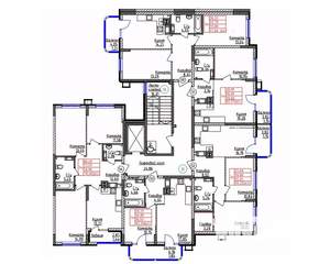 2-к квартира, строящийся дом, 56м2, 4/9 этаж