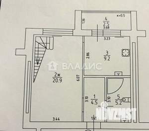 3-к квартира, вторичка, 84м2, 5/6 этаж