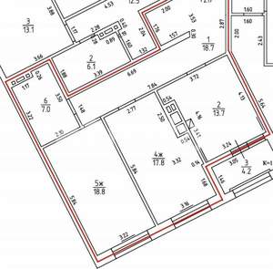 2-к квартира, вторичка, 79м2, 5/12 этаж