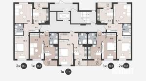 1-к квартира, вторичка, 37м2, 1/9 этаж
