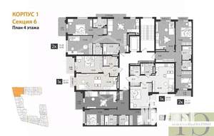 1-к квартира, вторичка, 47м2, 4/4 этаж