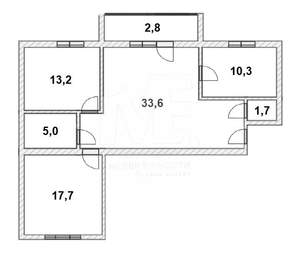 3-к квартира, вторичка, 82м2, 3/10 этаж