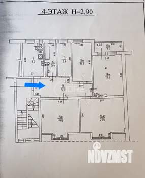 5-к квартира, вторичка, 105м2, 4/4 этаж