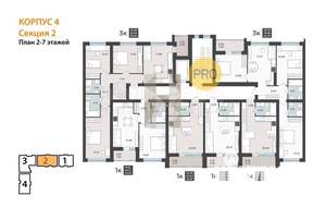 3-к квартира, вторичка, 83м2, 6/9 этаж