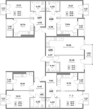 1-к квартира, вторичка, 38м2, 10/10 этаж