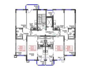 2-к квартира, строящийся дом, 57м2, 5/9 этаж