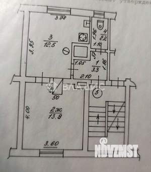 1-к квартира, вторичка, 32м2, 3/3 этаж