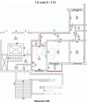3-к квартира, вторичка, 70м2, 1/10 этаж
