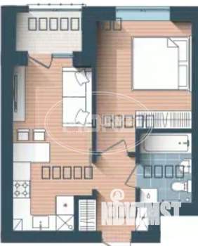 1-к квартира, сданный дом, 36м2, 4/4 этаж
