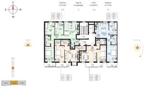 1-к квартира, строящийся дом, 55м2, 4/7 этаж