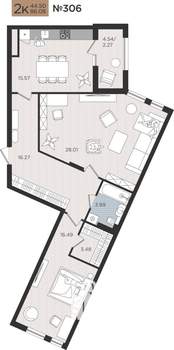 2-к квартира, вторичка, 86м2, 5/10 этаж