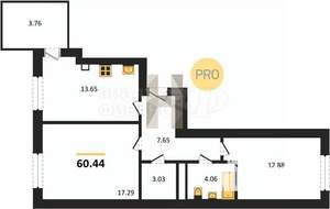 3-к квартира, вторичка, 81м2, 7/9 этаж