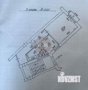 1-к квартира, вторичка, 36м2, 4/5 этаж
