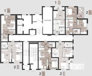 2-к квартира, вторичка, 39м2, 1/14 этаж