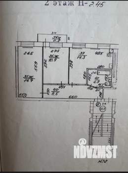 2-к квартира, вторичка, 55м2, 2/4 этаж