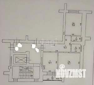 2-к квартира, вторичка, 55м2, 3/9 этаж