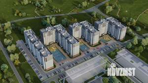 2-к квартира, строящийся дом, 65м2, 1/9 этаж