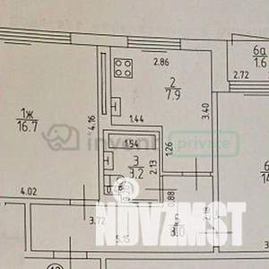 2-к квартира, вторичка, 50м2, 1/10 этаж