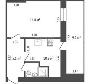 1-к квартира, вторичка, 33м2, 3/3 этаж