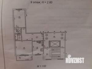 2-к квартира, вторичка, 56м2, 9/9 этаж