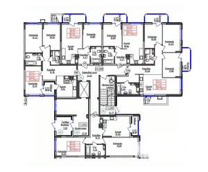 1-к квартира, строящийся дом, 40м2, 1/9 этаж