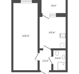 1-к квартира, вторичка, 27м2, 7/10 этаж