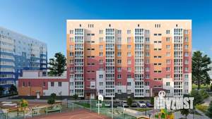 2-к квартира, строящийся дом, 62м2, 2/9 этаж