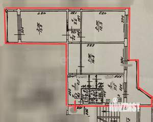 3-к квартира, вторичка, 63м2, 9/10 этаж