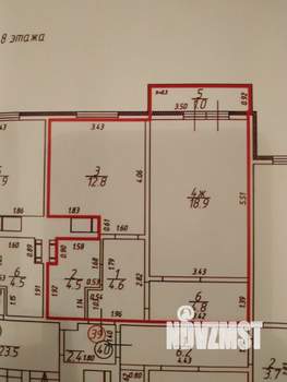 1-к квартира, вторичка, 46м2, 8/9 этаж