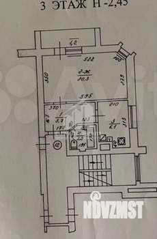 1-к квартира, вторичка, 36м2, 3/3 этаж