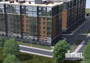 1-к квартира, строящийся дом, 37м2, 7/8 этаж