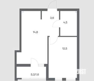 1-к квартира, вторичка, 37м2, 7/18 этаж