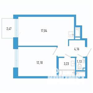 1-к квартира, вторичка, 38м2, 6/26 этаж