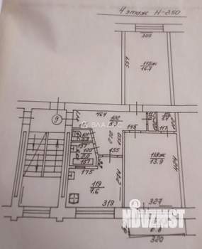 2-к квартира, вторичка, 52м2, 4/5 этаж