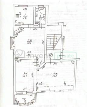 3-к квартира, вторичка, 92м2, 4/4 этаж