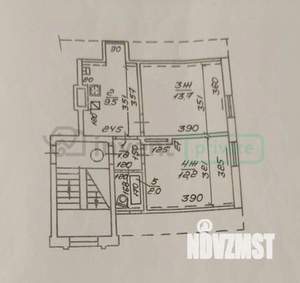 2-к квартира, вторичка, 39м2, 3/3 этаж